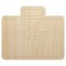 Brief Case Work Icon Unfinished Wood Shape Piece Cutout for DIY Craft Projects